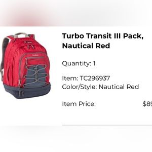 LLBean Backpack